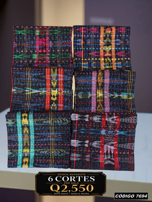 Combo 6 Cortes Típicos 8 Varas Q2,550 | Precio de fábrica | COD 7694 | Típicas Unidas