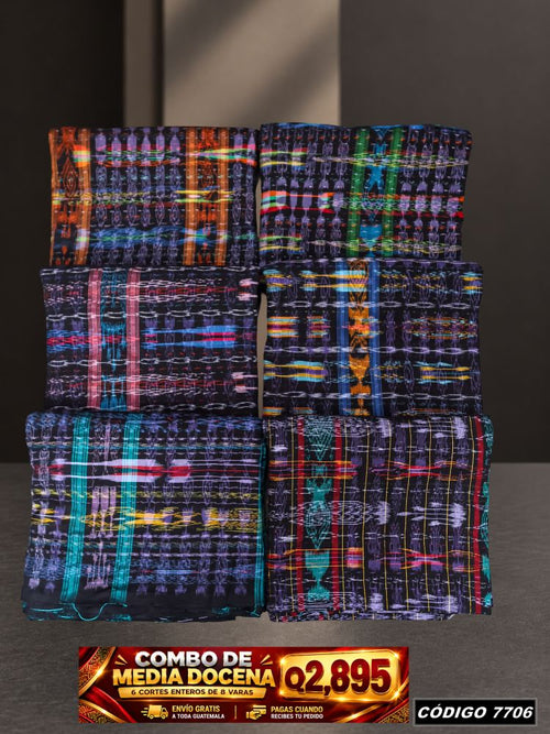 Combo 6 Cortes Típicos 8 Varas Q2,895 | Precio de fábrica | COD 7706 | Típicas Unidas