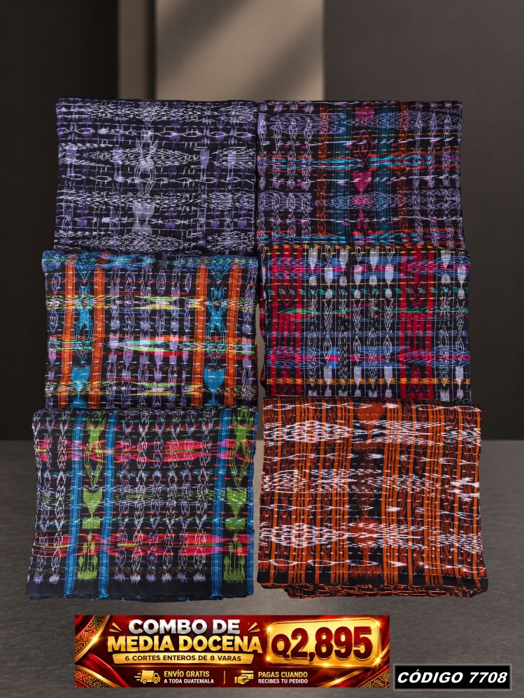 Combo 6 Cortes Típicos 8 Varas Q2,895 | Precio de fábrica | COD 7708 | Típicas Unidas