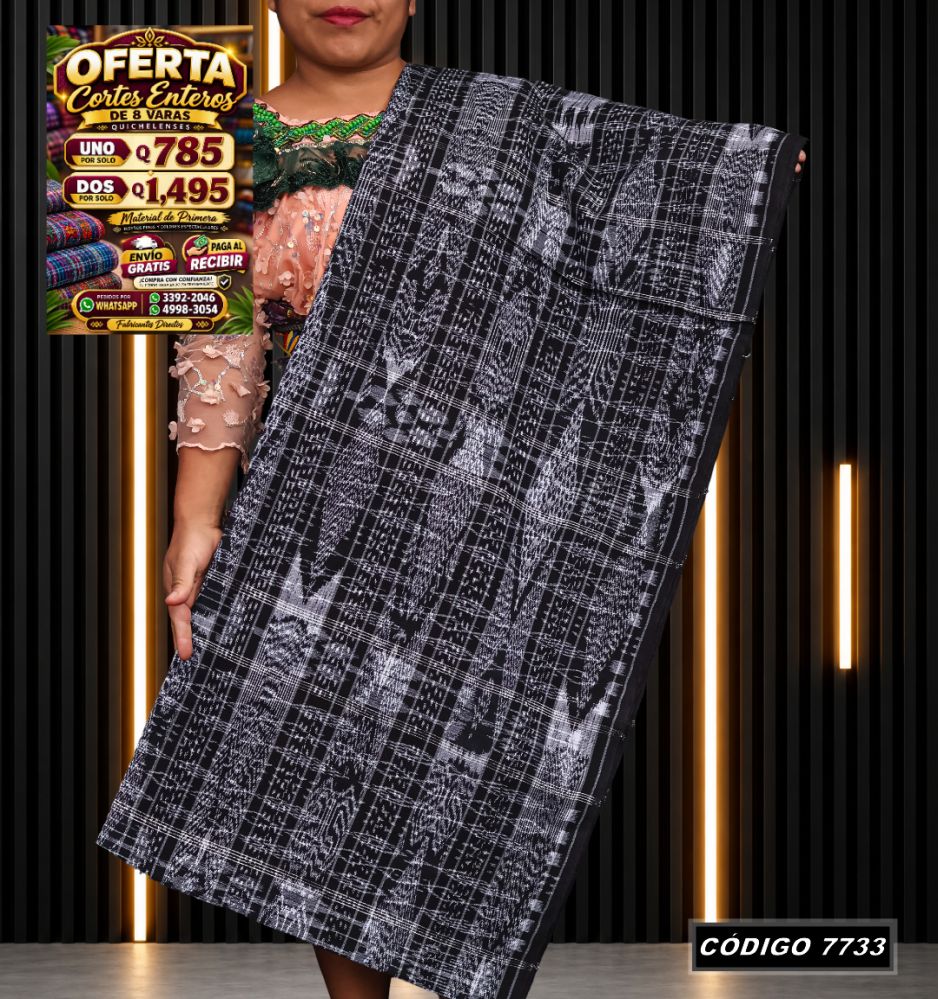 Corte Típico Quichelense de 8 Varas — Q785 | Diseño tradicional guatemalteco