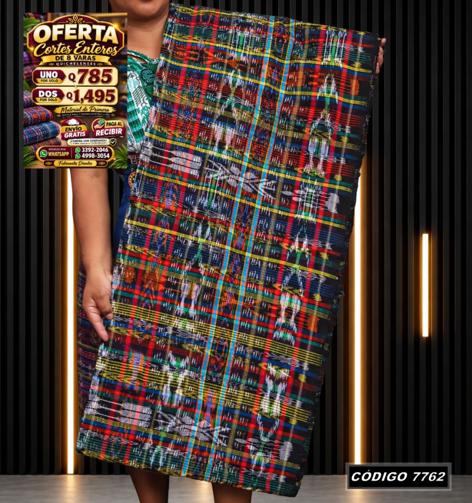 Corte Típico Quichelense de 8 Varas — Q785 | Diseño tradicional guatemalteco