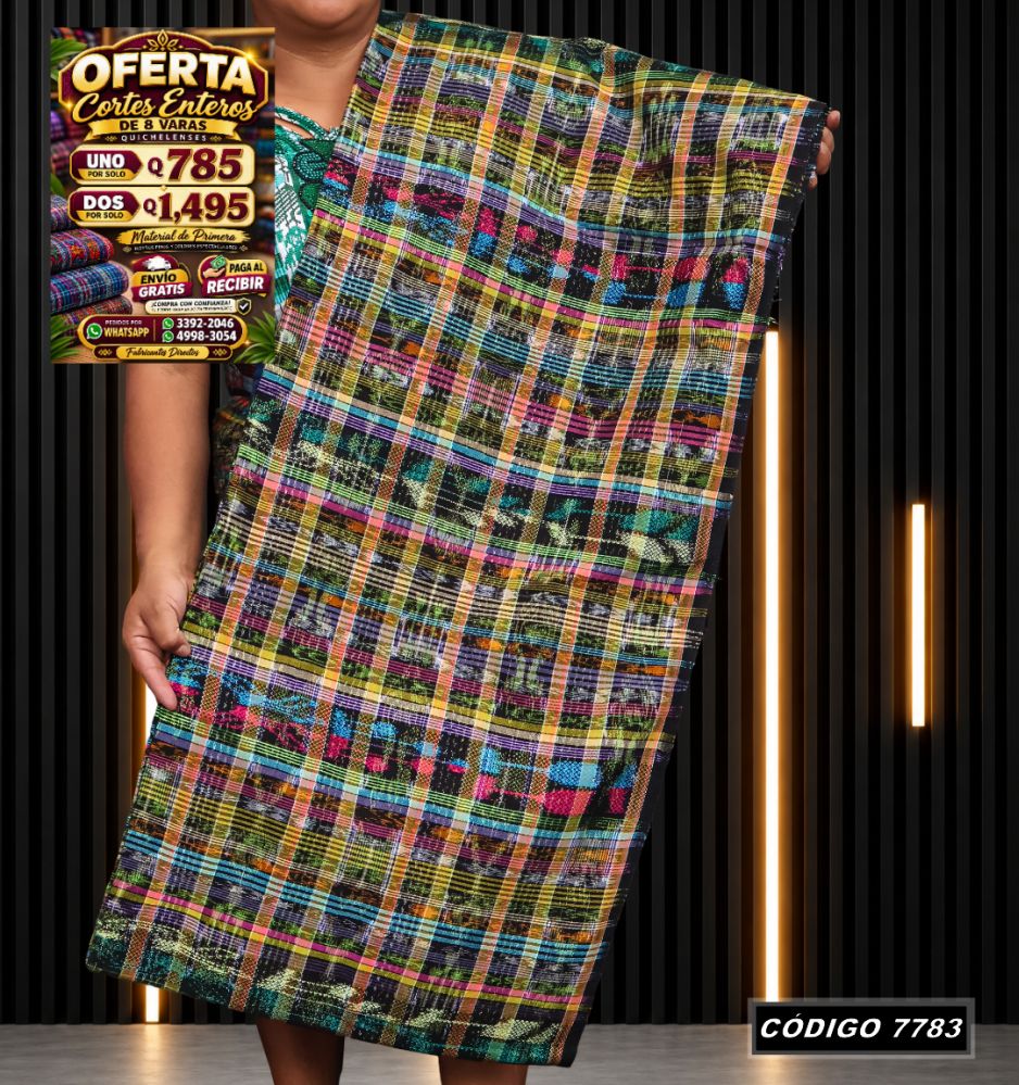 Corte Típico Quichelense de 8 Varas — Q785 | Diseño tradicional guatemalteco