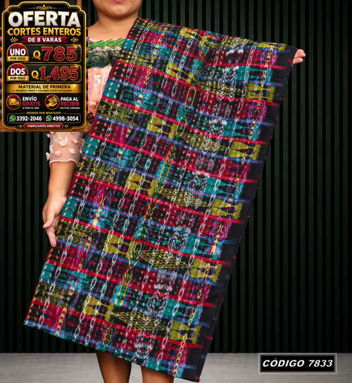 Corte Típico Hilo Alemán de 8 Varas — Q785 | Diseño tradicional guatemalteco