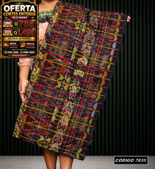 Corte Típico Hilo Alemán de 8 Varas — Q785 | Diseño tradicional guatemalteco