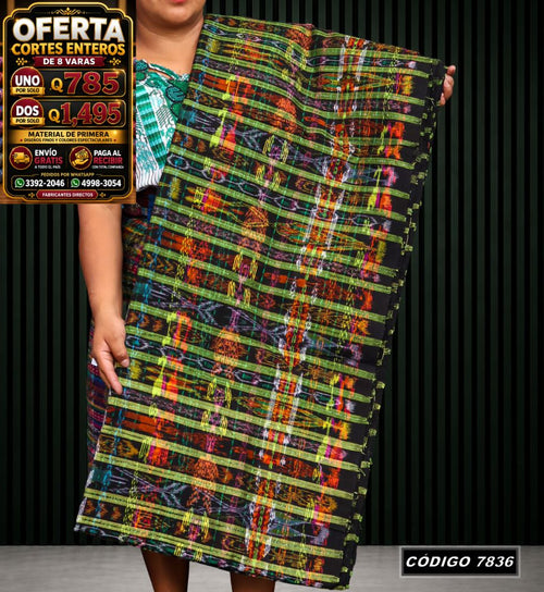 Corte Típico Hilo Alemán de 8 Varas — Q785 | Diseño tradicional guatemalteco