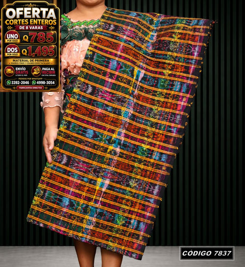 Corte Típico Hilo Alemán de 8 Varas — Q785 | Diseño tradicional guatemalteco