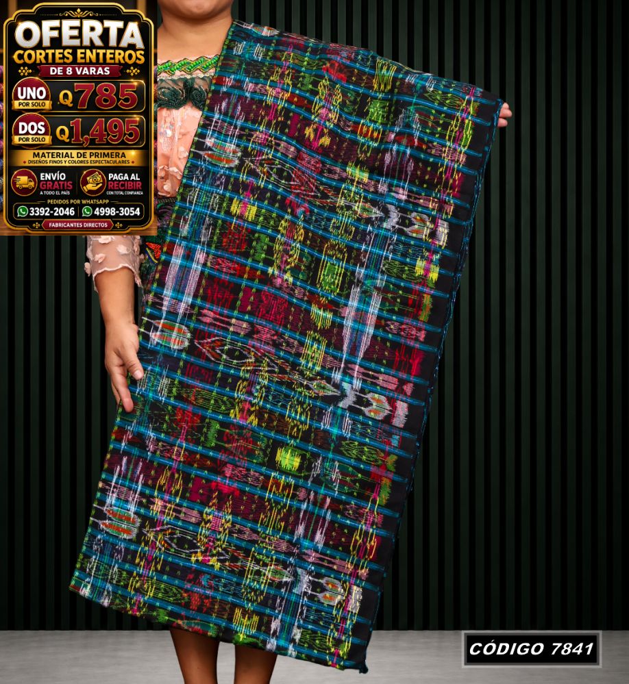 Corte Típico Hilo Alemán de 8 Varas — Q785 | Diseño tradicional guatemalteco