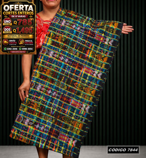 Corte Típico Hilo Alemán de 8 Varas — Q785 | Diseño tradicional guatemalteco
