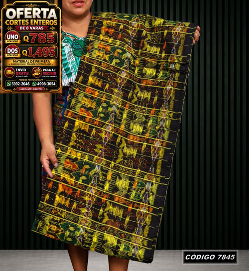 Corte Típico Hilo Alemán de 8 Varas — Q785 | Diseño tradicional guatemalteco
