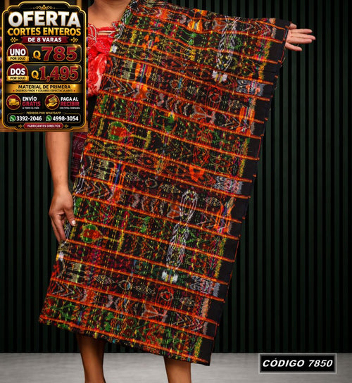 Corte Típico Hilo Alemán de 8 Varas — Q785 | Diseño tradicional guatemalteco