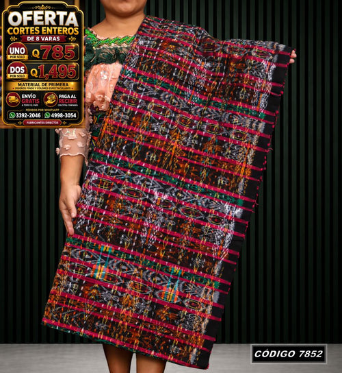 Corte Típico Hilo Alemán de 8 Varas — Q785 | Diseño tradicional guatemalteco