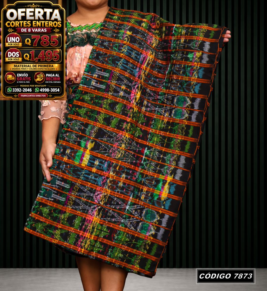 Corte Típico Hilo Alemán de 8 Varas — Q785 | Diseño tradicional guatemalteco