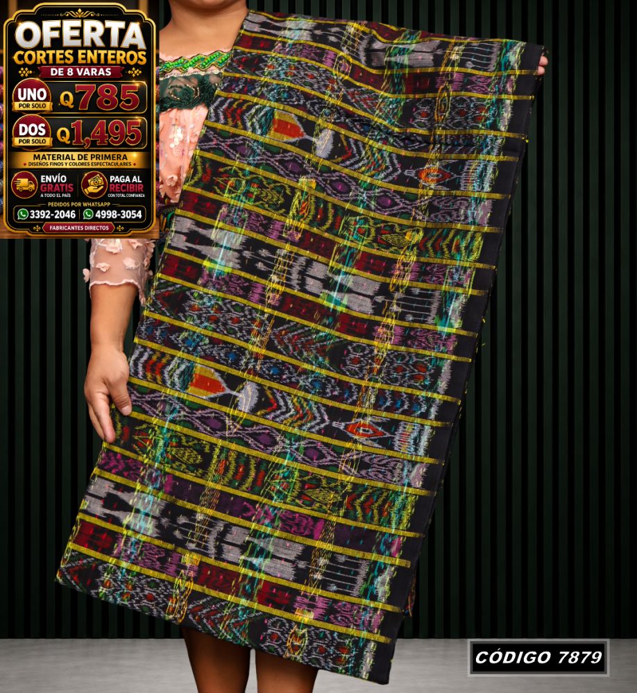 Corte Típico Hilo Alemán de 8 Varas — Q785 | Diseño tradicional guatemalteco
