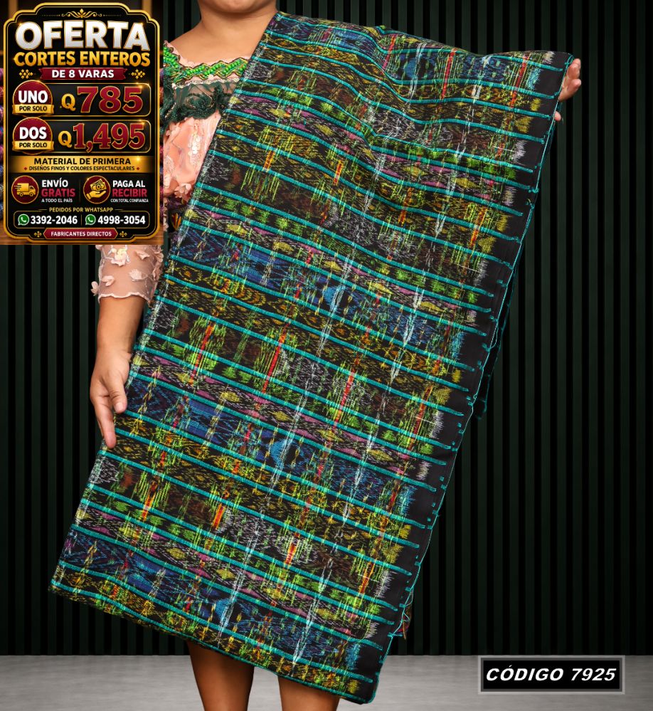 Corte Típico Hilo Alemán de 8 Varas — Q785 | Diseño tradicional guatemalteco
