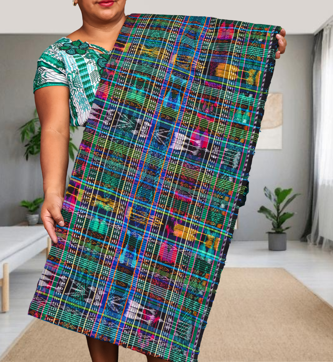 Diseño Exclusivo Corte Típico Quiché Hilo de Cristal 8 Varas Q1,250 | COD 8113 | Típicas Unidas