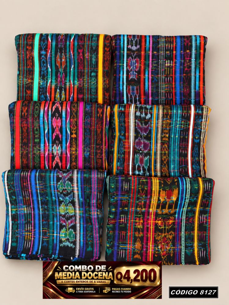Combo 6 Cortes Típicos 8 Varas Q4,200 | Precio de fábrica | COD 8127 | Típicas Unidas