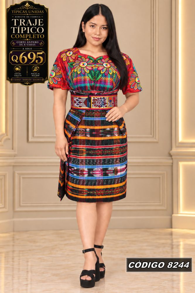 Traje Típico Diseño Nuevo precio Q1,350 código 8244 - Típicas Unidas Guatemala