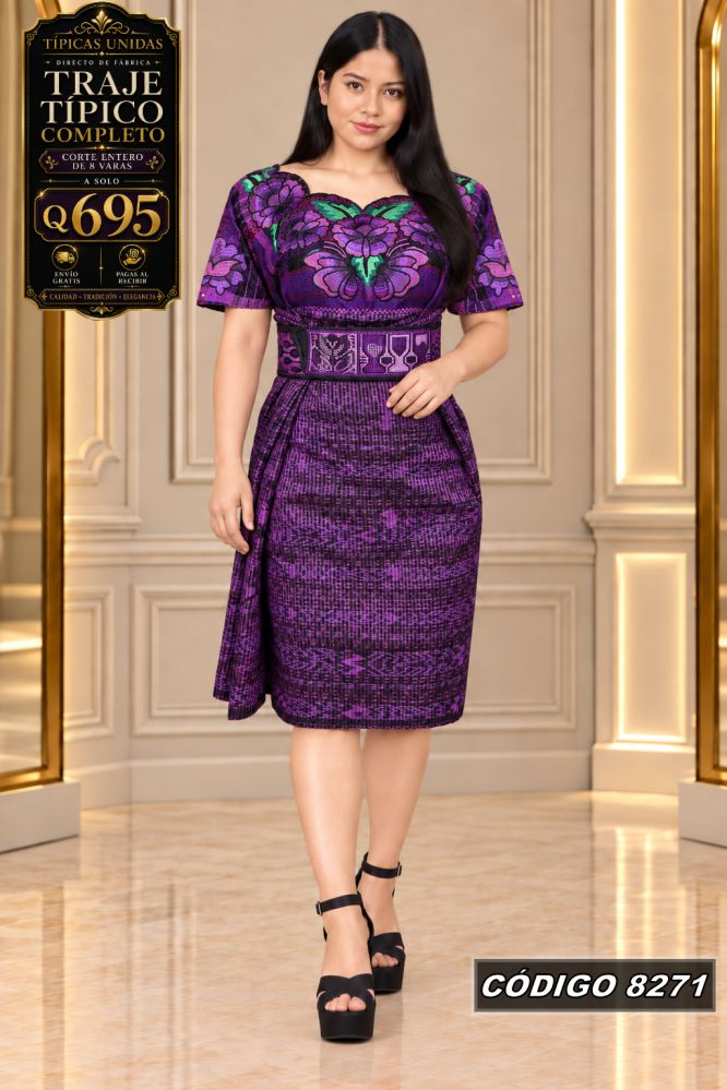 Traje Típico Diseño Nuevo precio Q1,350 código 8271 - Típicas Unidas Guatemala