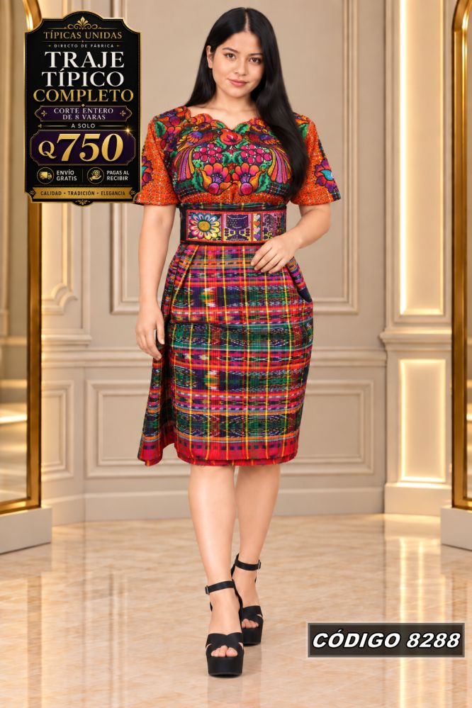 Traje Típico Diseño Nuevo precio Q1,350 código 8288 - Típicas Unidas Guatemala
