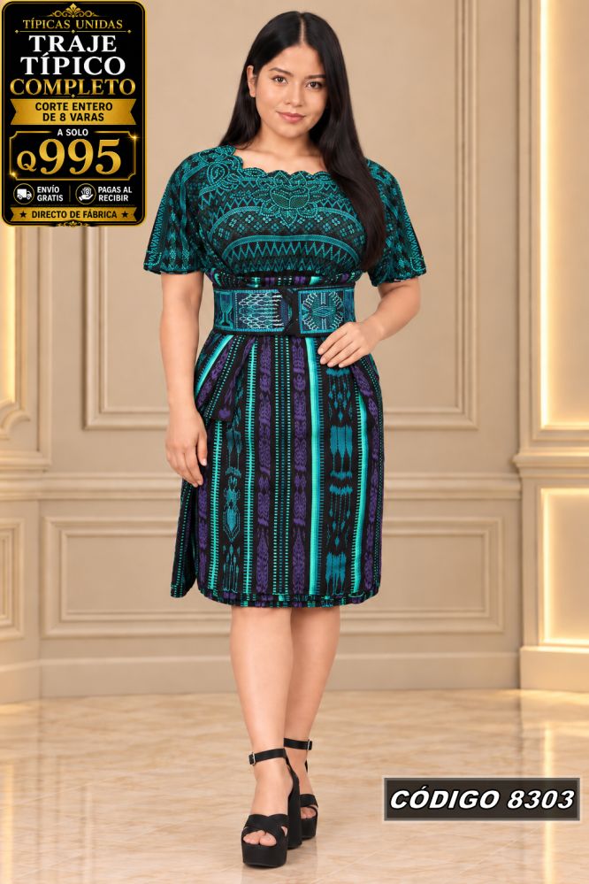 Traje Típico Diseño Nuevo precio Q1,350 código 8303 - Típicas Unidas Guatemala