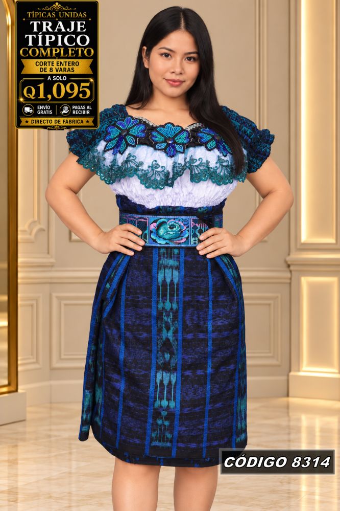 Traje Típico Diseño Nuevo precio Q1,350 código 8314 - Típicas Unidas Guatemala