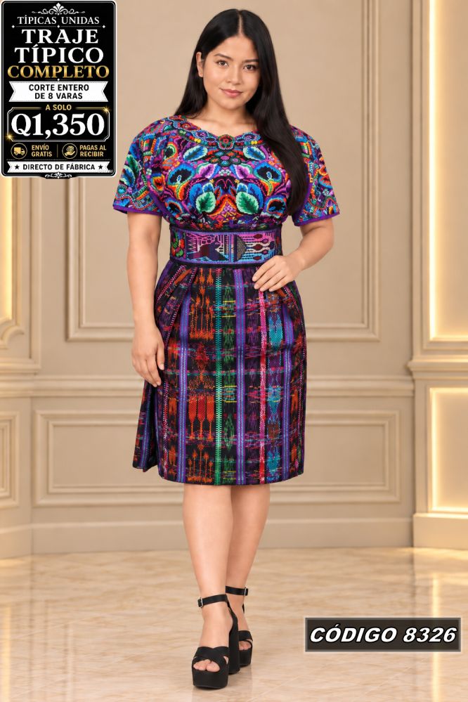 Traje Típico Diseño Nuevo precio Q1,350 código 8326 - Típicas Unidas Guatemala
