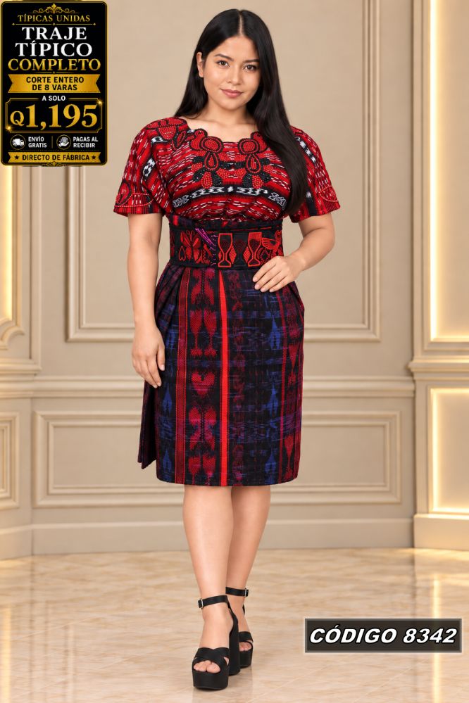 Traje Típico Diseño Nuevo precio Q1,350 código 8342 - Típicas Unidas Guatemala