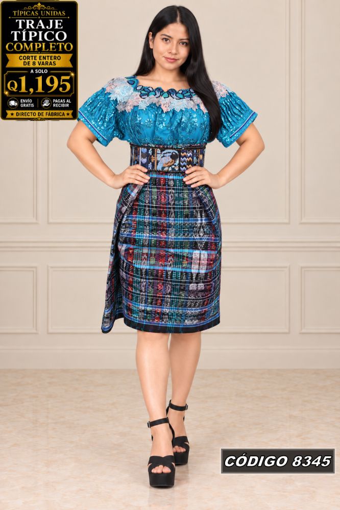 Traje Típico Diseño Nuevo precio Q1,350 código 8345 - Típicas Unidas Guatemala