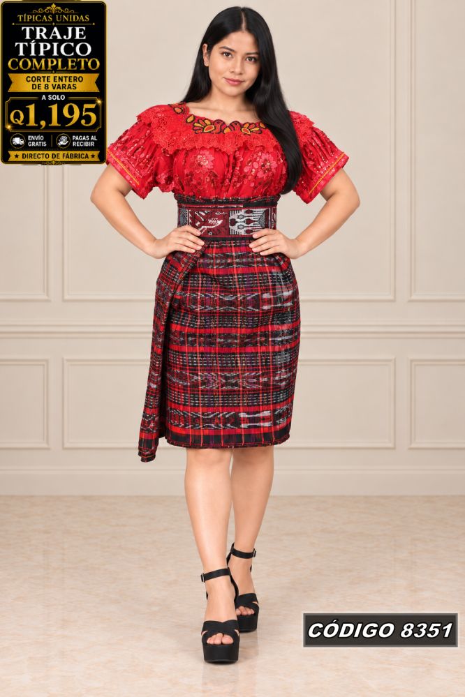 Traje Típico Diseño Nuevo precio Q1,350 código 8351 - Típicas Unidas Guatemala