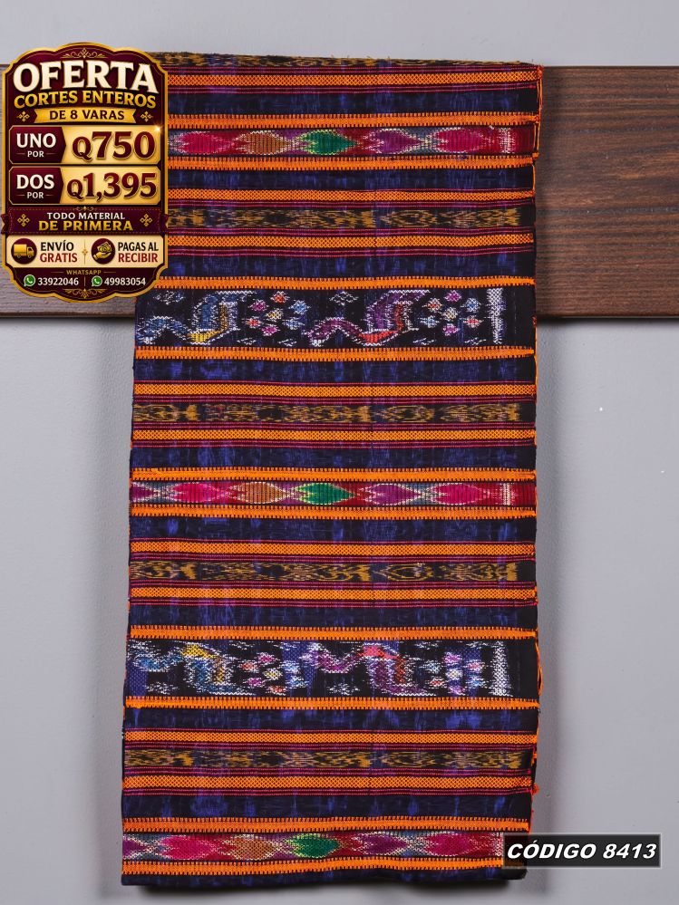 Corte Hilo Alemán 8 Varas Q750 | 2 por Q1,395 | COD 8413 | Típicas Unidas