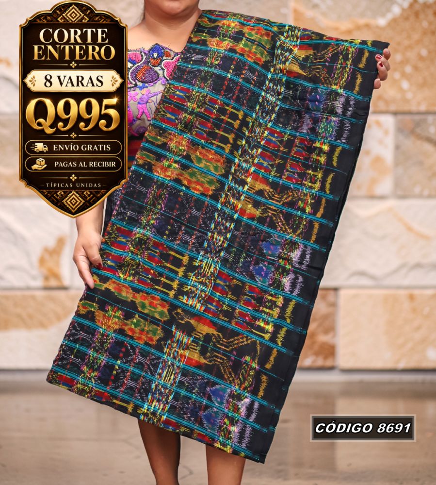 Corte Típico Hilo de Cristal 8 Varas Q995 | COD 8691 | Típicas Unidas