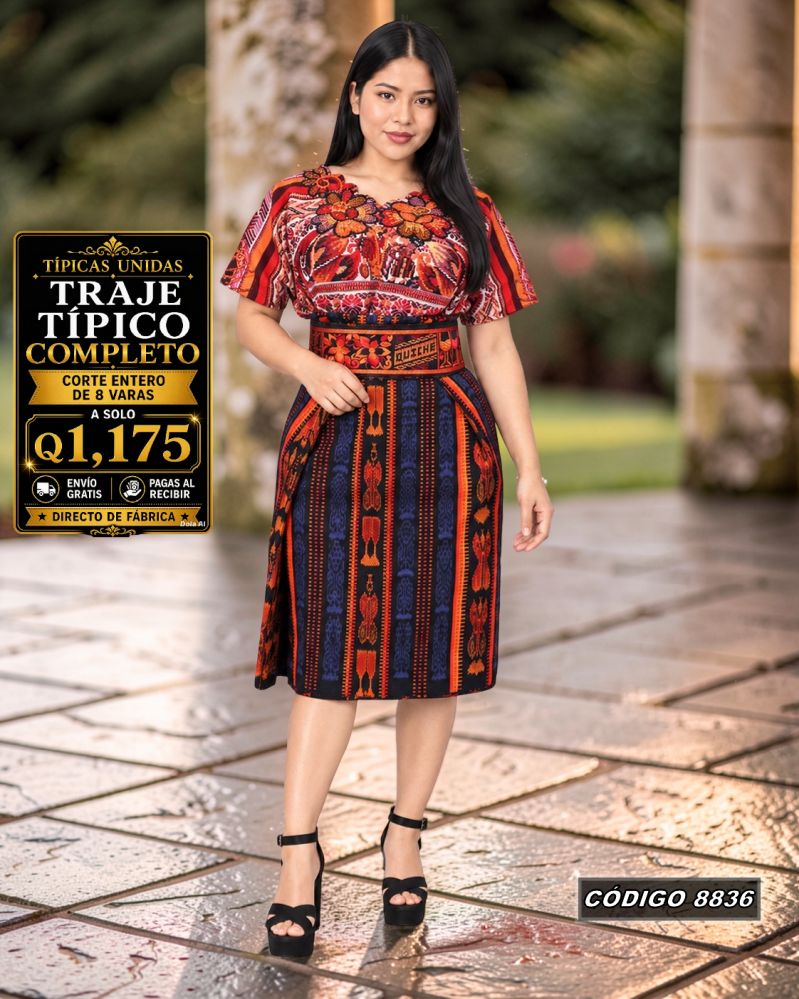 Traje Típico Diseño Nuevo Q1,175 | COD 8836 | Típicas Unidas