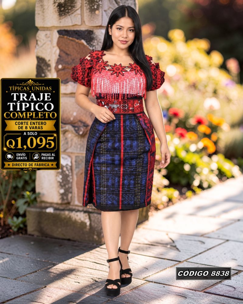 Traje Típico Diseño Nuevo Q1,095 | COD 8838 | Típicas Unidas