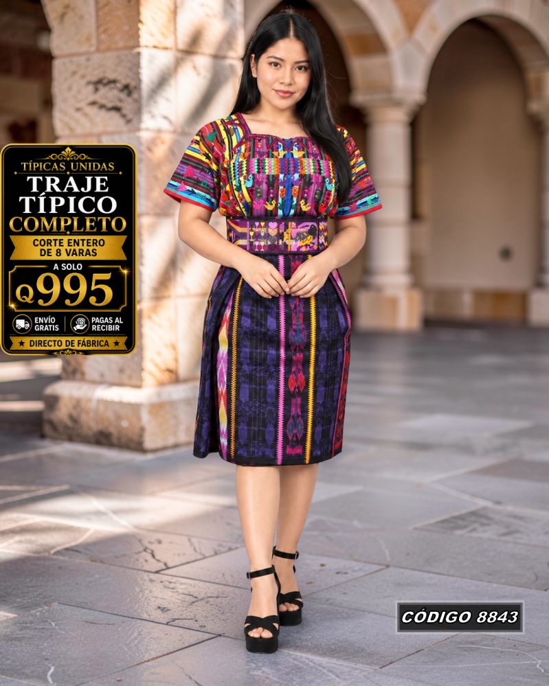 Traje Típico en Oferta Q995 | Diseño de Moda | COD 8843 | Típicas Unidas