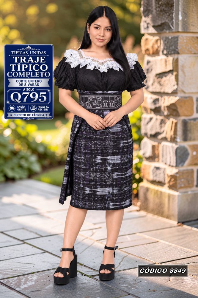 Traje Típico en Oferta Q795 | Diseño de Moda | COD 8849 | Típicas Unidas