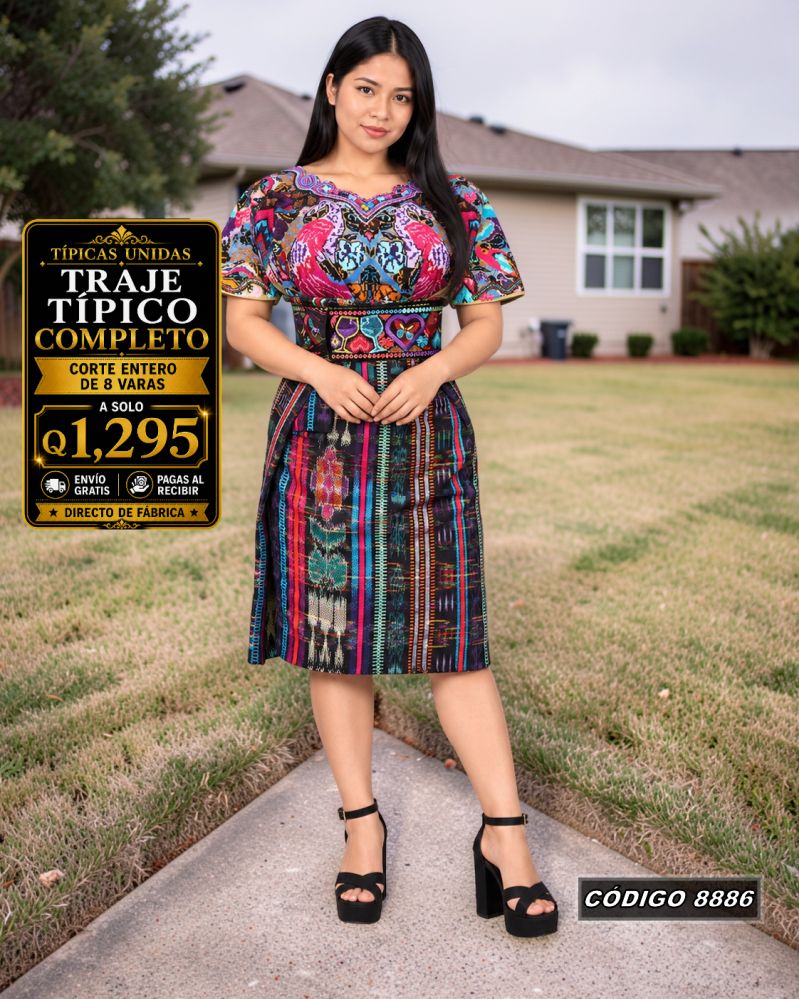Traje Típico Diseño Nuevo Q1,295 | COD 8886 | Típicas Unidas