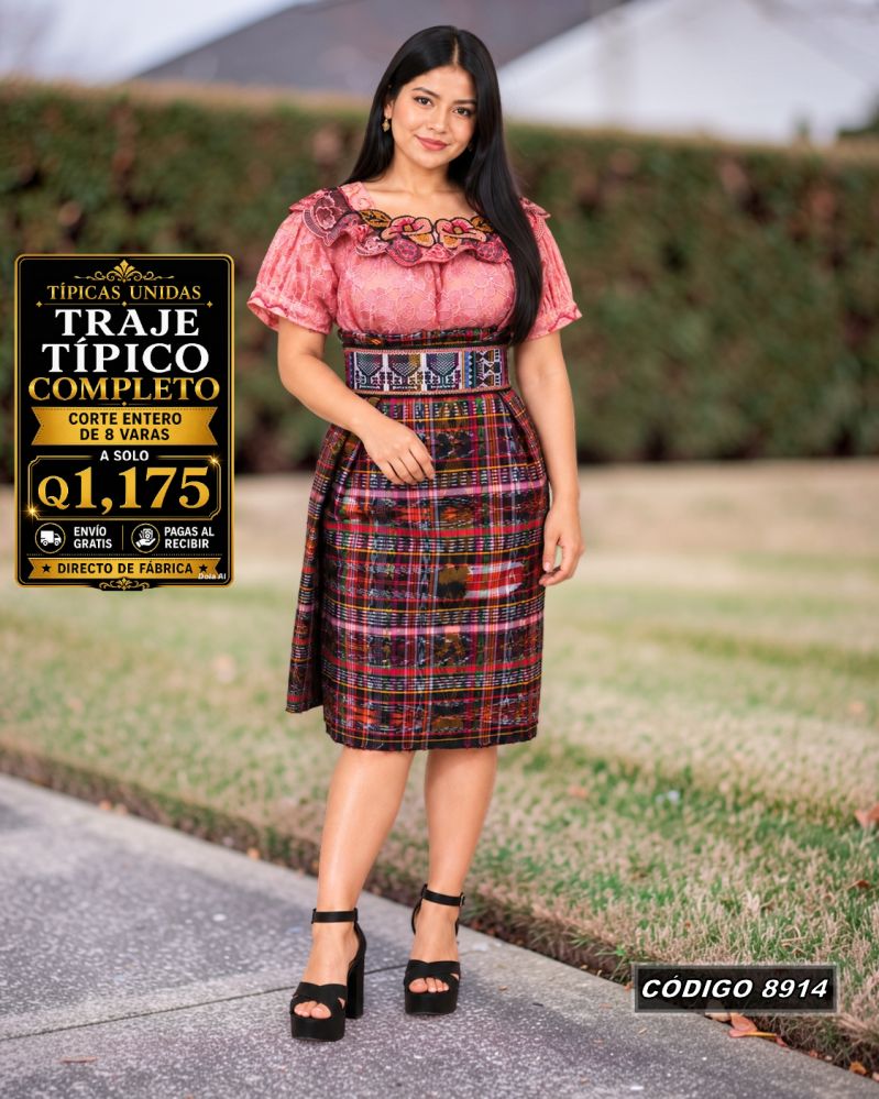 Traje Típico Diseño Nuevo Q1,175 | COD 8914 | Típicas Unidas