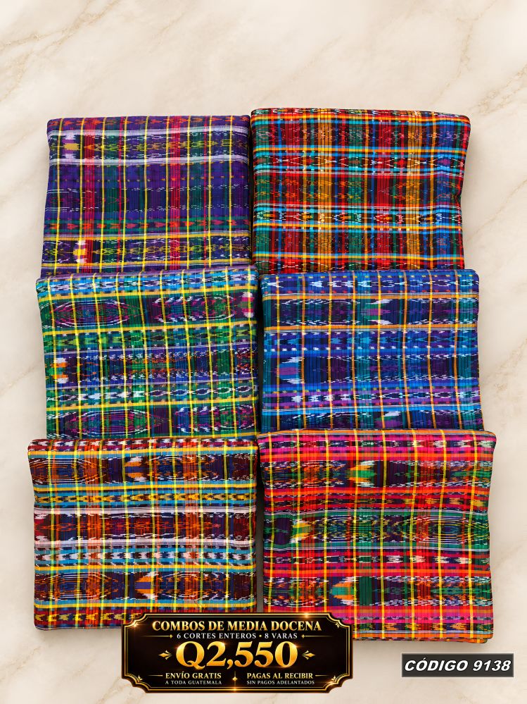 Combo 6 Cortes Típicos 8 Varas Q2,550 | COD 9138 | Típicas Unidas