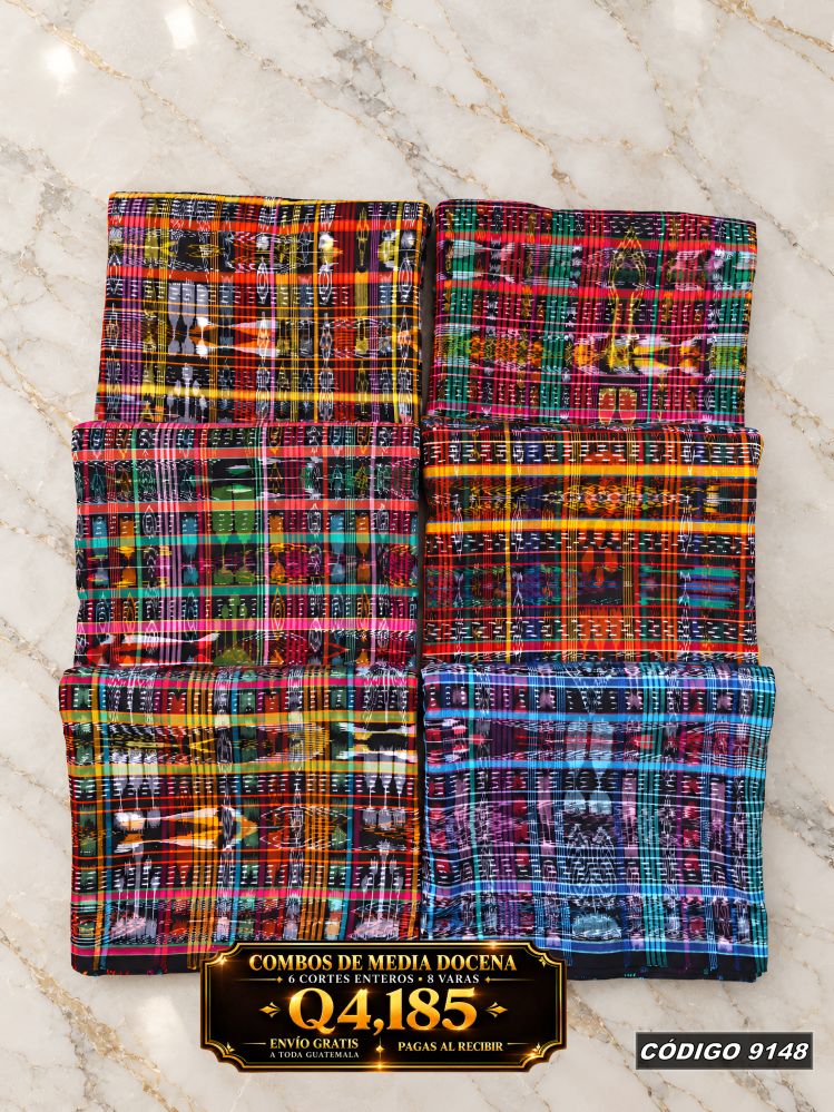 ✨ Combo 6 Cortes Típicos 8 Varas — Q4,185 | COD 9148