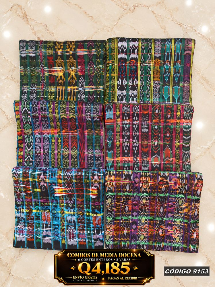 ✨ Combo 6 Cortes Típicos 8 Varas — Q4,185 | COD 9153