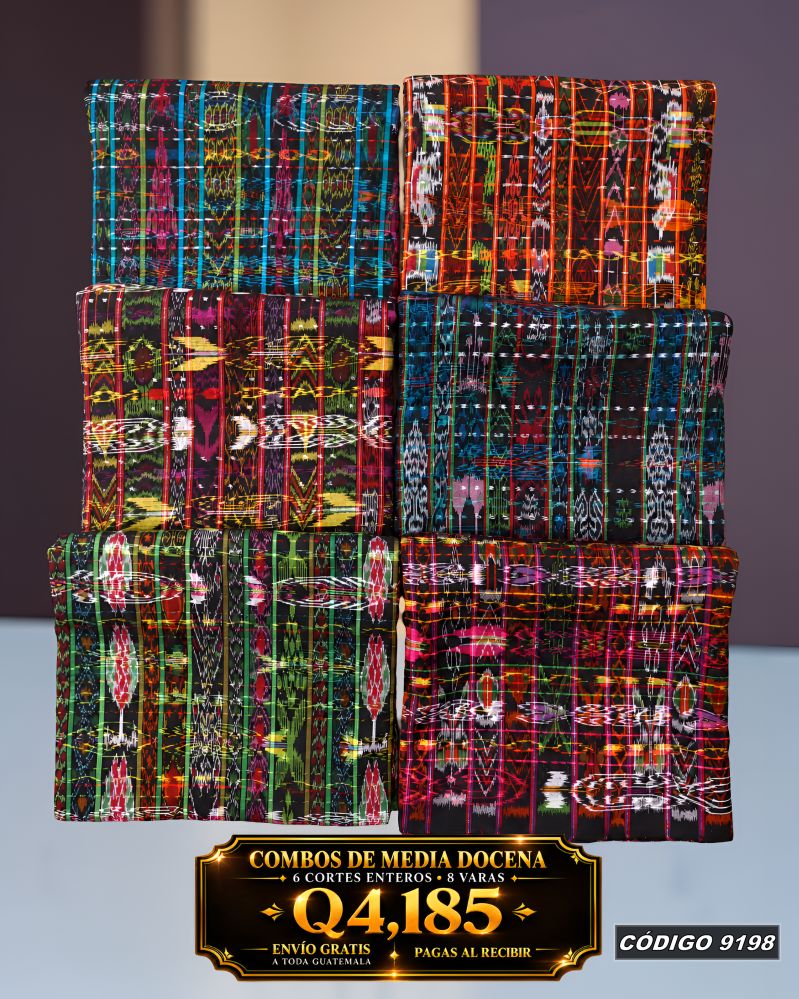 ✨ Combo 6 Cortes Típicos 8 Varas — Q4,185 | COD 9198