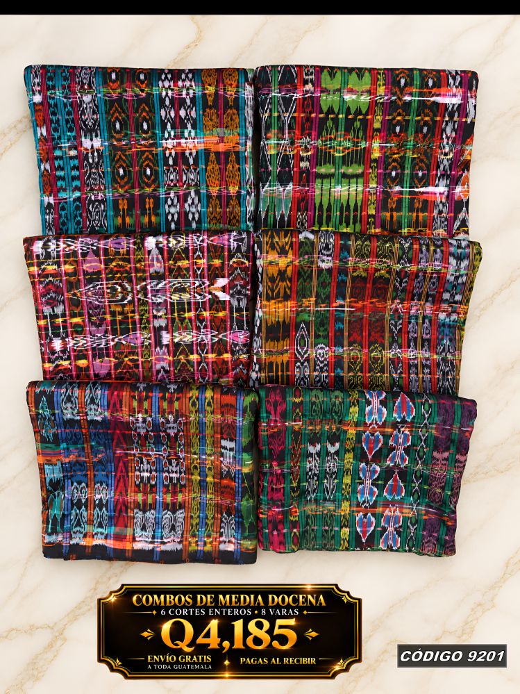 ✨ Combo 6 Cortes Típicos 8 Varas — Q4,185 | COD 9201