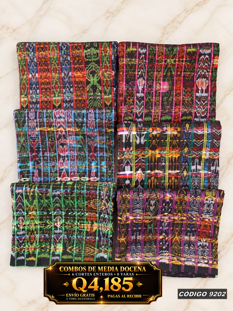 ✨ Combo 6 Cortes Típicos 8 Varas — Q4,185 | COD 9202