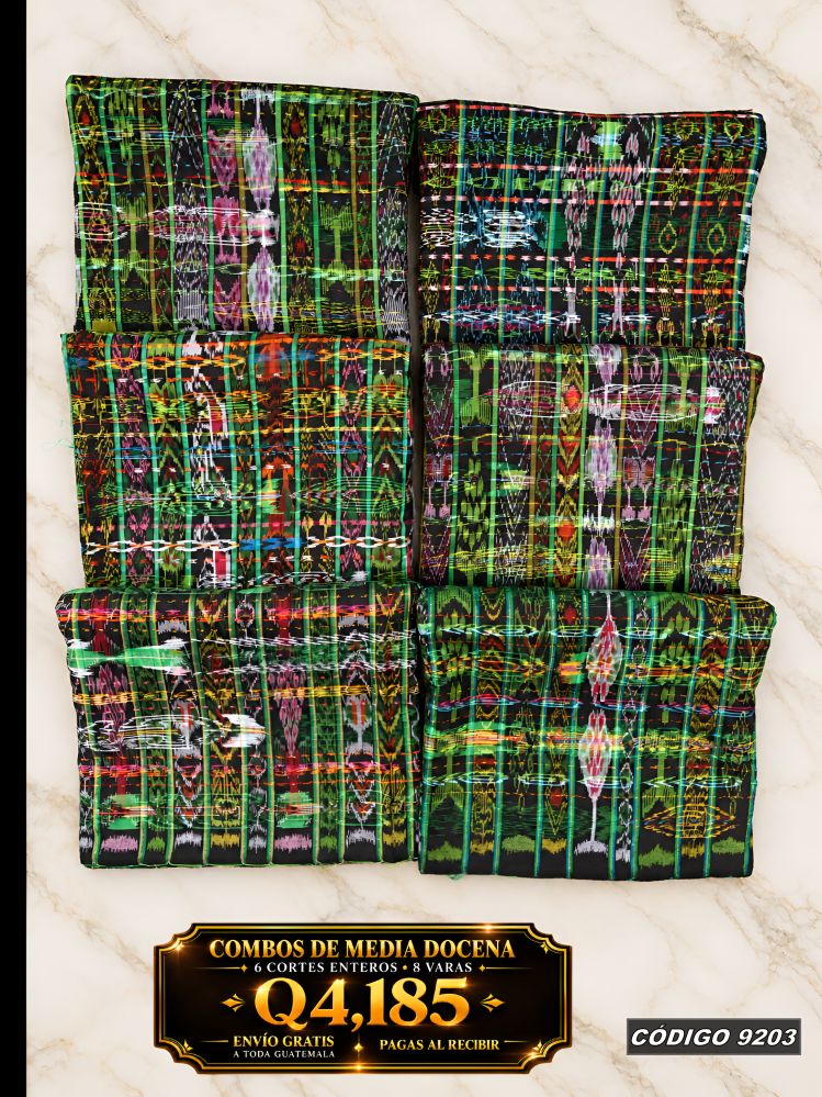 ✨ Combo 6 Cortes Típicos 8 Varas — Q4,185 | COD 9203