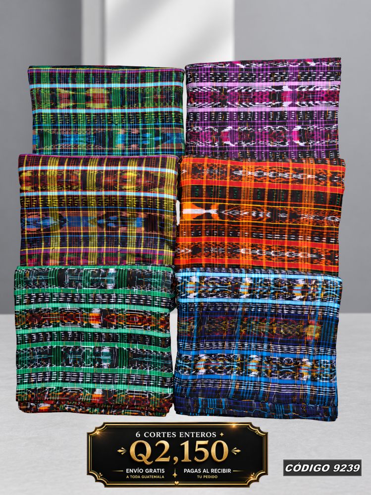 ✨ Combo 6 Cortes Típicos 8 Varas — Q2,150 | COD 9239