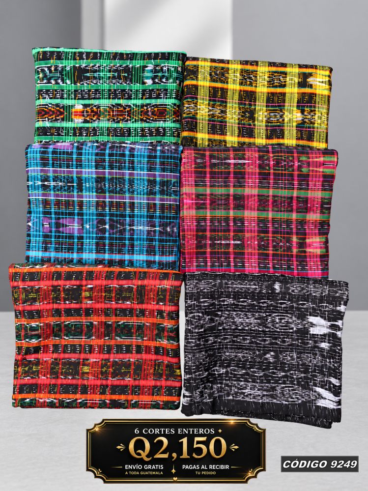 ✨ Combo 6 Cortes Típicos 8 Varas — Q2,150 | COD 9249