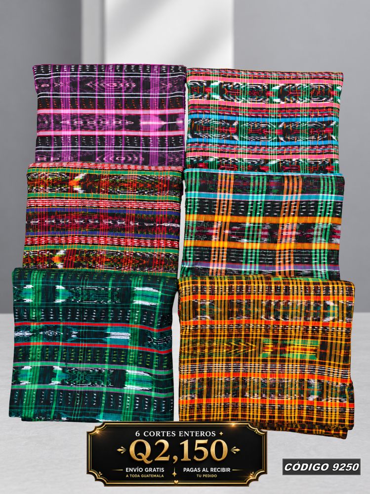 ✨ Combo 6 Cortes Típicos 8 Varas — Q2,150 | COD 9250