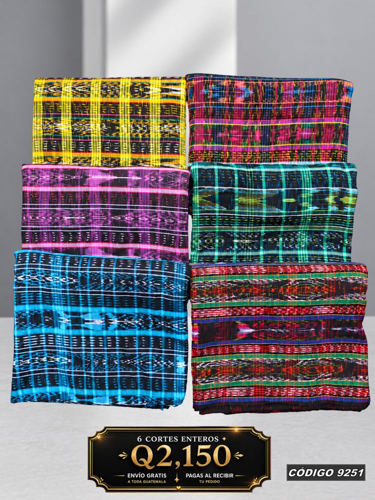 Combo 6 Cortes Típicos 8 Varas Q2,150 | COD 9251 | Típicas Unidas