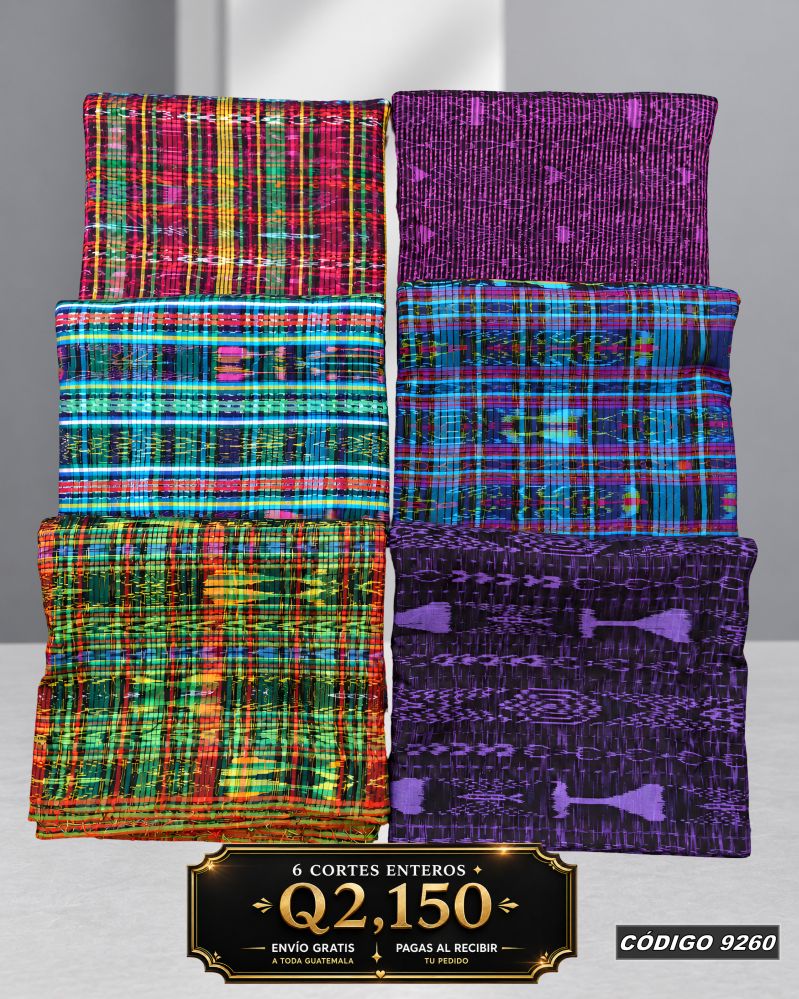 ✨ Combo 6 Cortes Típicos 8 Varas — Q2,150 | COD 9260