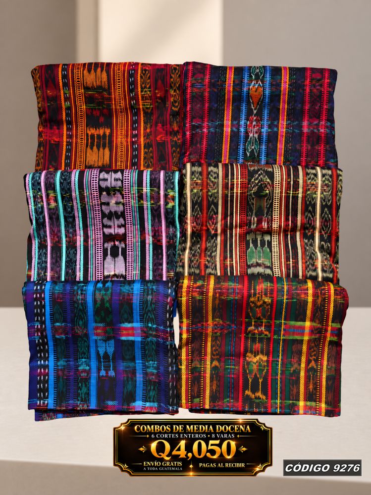 ✨ Combo 6 Cortes Típicos 8 Varas — Q4,050 | COD 9276